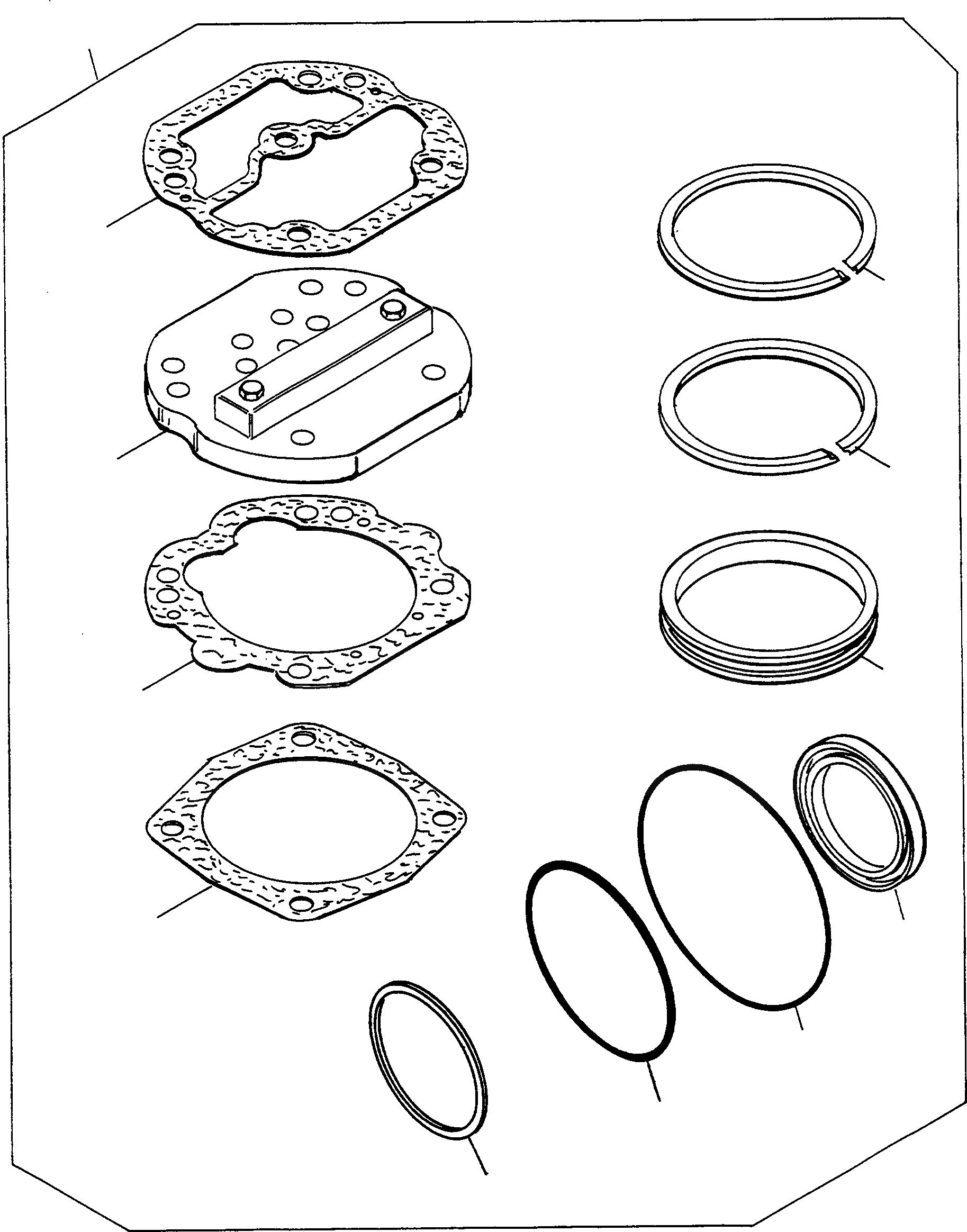 Схема запчастей Komatsu 77C - КОМПРЕССОР СИСТЕМАУПРАВЛЕНИЯ ПОВОРОТОМ, ПЕРЕДНИЙ МОСТ, ТОРМОЗ. СИСТЕМА