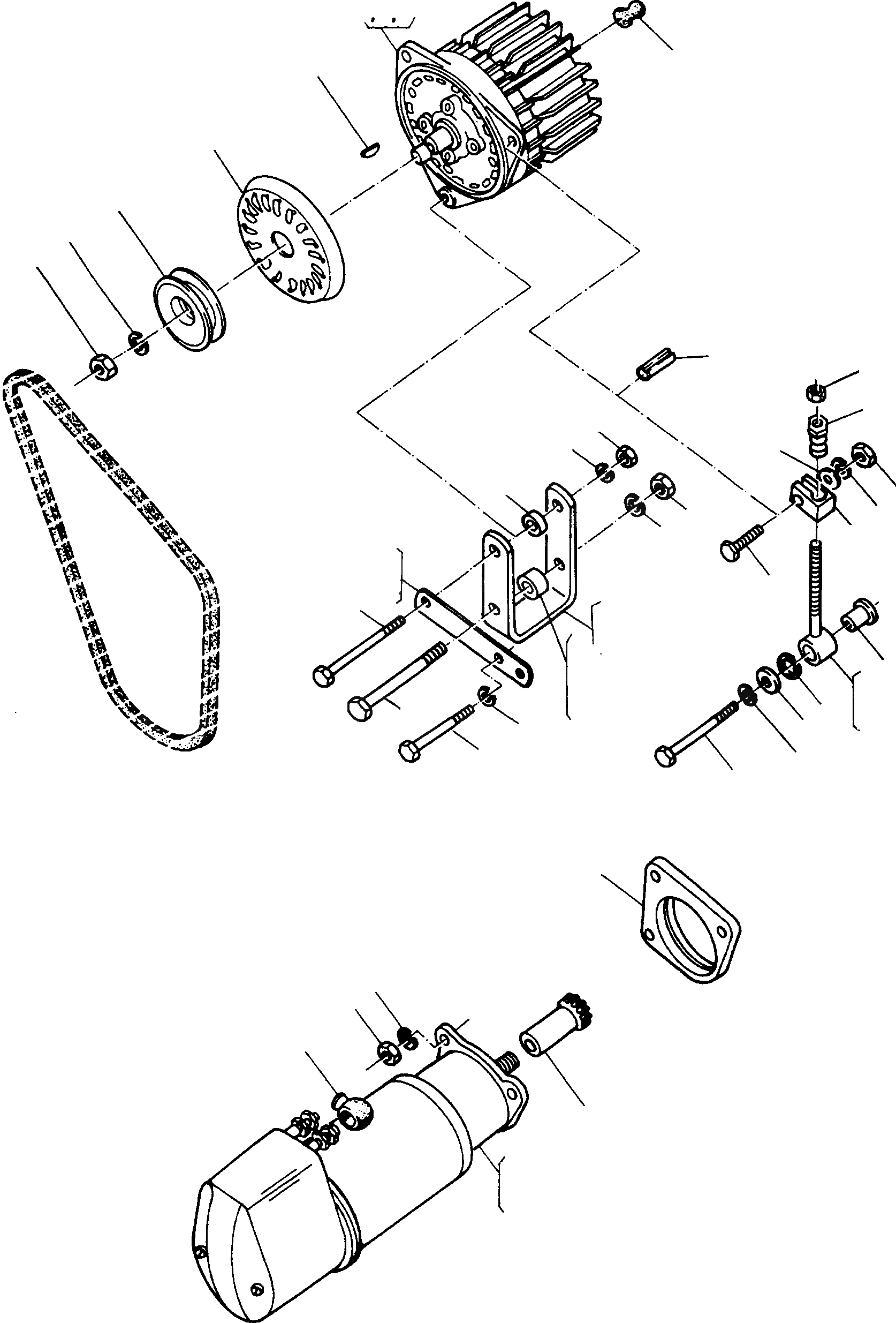 Схема запчастей Komatsu 77C - ГЕНЕРАТОР И СТАРТЕР ДВИГАТЕЛЬ, АКСЕССУАРЫ И ЭЛЕКТРИЧ. СИСТЕМА