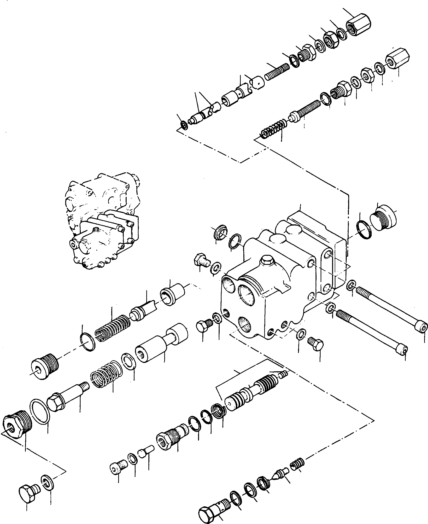 Схема запчастей Komatsu 77C - ДВОЙН. УПРАВЛЯЮЩ. КЛАПАН ГИДРАВЛИКА