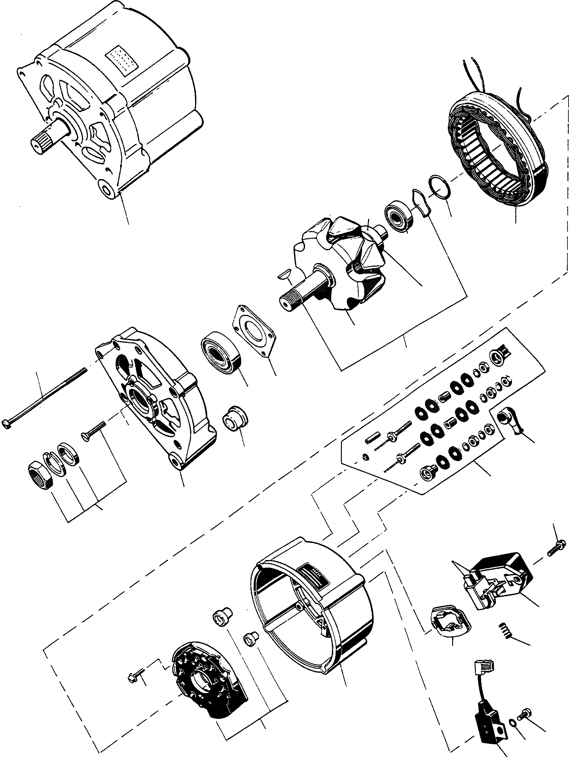 Схема запчастей Komatsu 77C - ГЕНЕРАТОР ГЕНЕРАТОР И СТАРТЕР