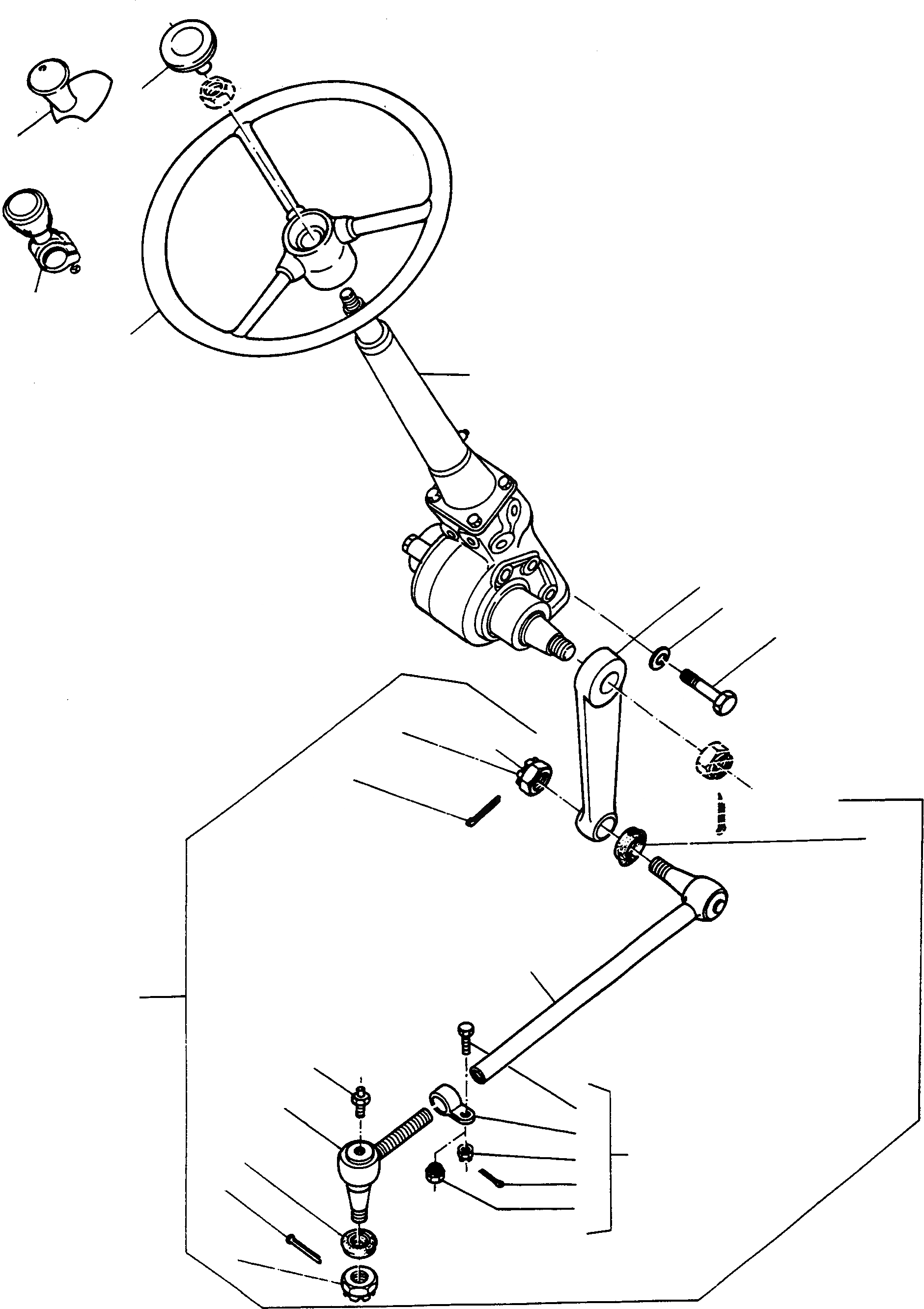 Схема запчастей Komatsu 77C - РУЛЕВ. УПРАВЛЕНИЕ, РУЛЕВ. УПРАВЛЕНИЕ КРЕПЛЕНИЕ СИСТЕМАУПРАВЛЕНИЯ ПОВОРОТОМ, ПЕРЕДНИЙ МОСТ, ТОРМОЗ. СИСТЕМА