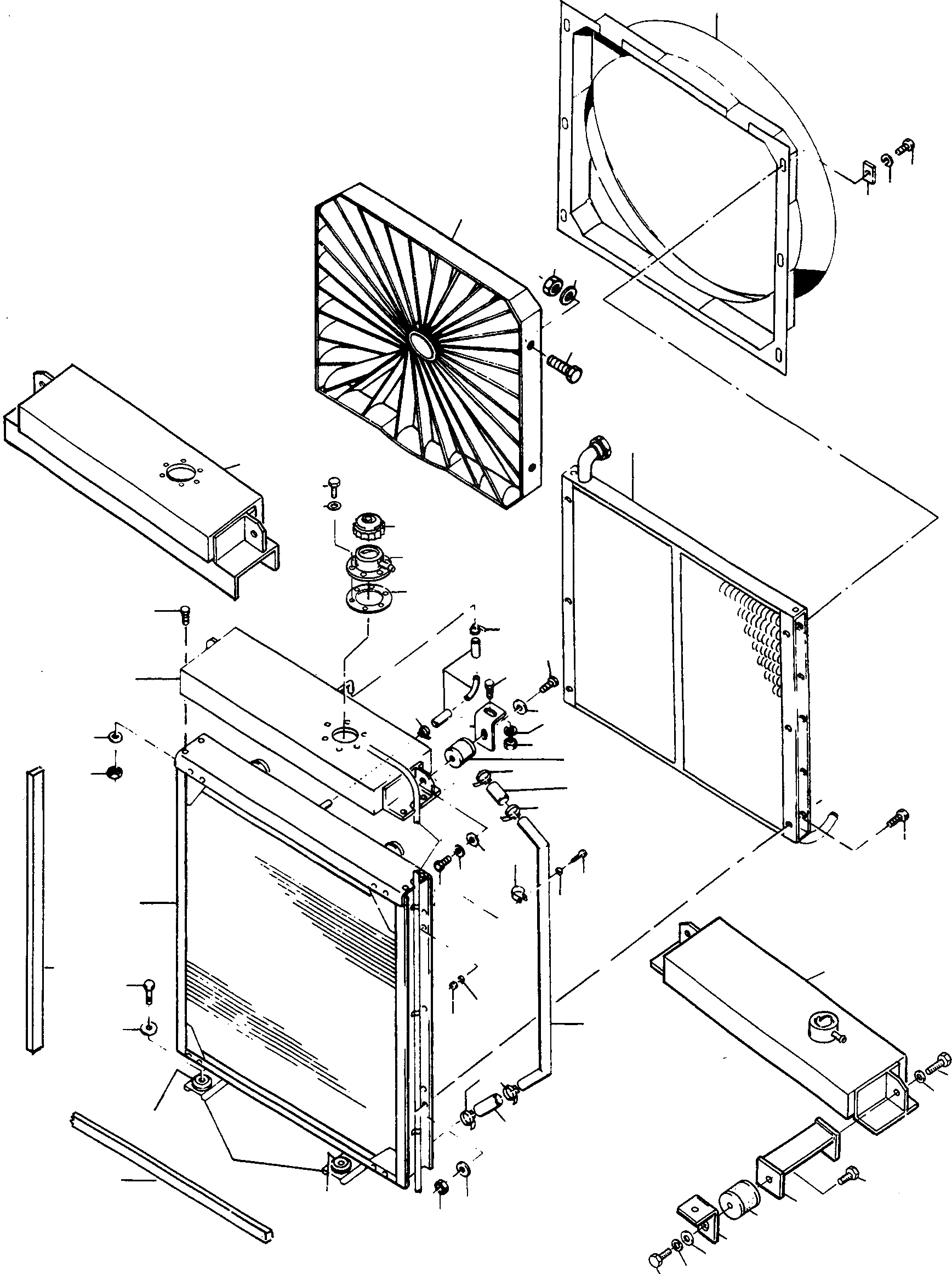 Схема запчастей Komatsu 77C - РАДИАТОР ДВИГАТЕЛЬ, АКСЕССУАРЫ И ЭЛЕКТРИЧ. СИСТЕМА