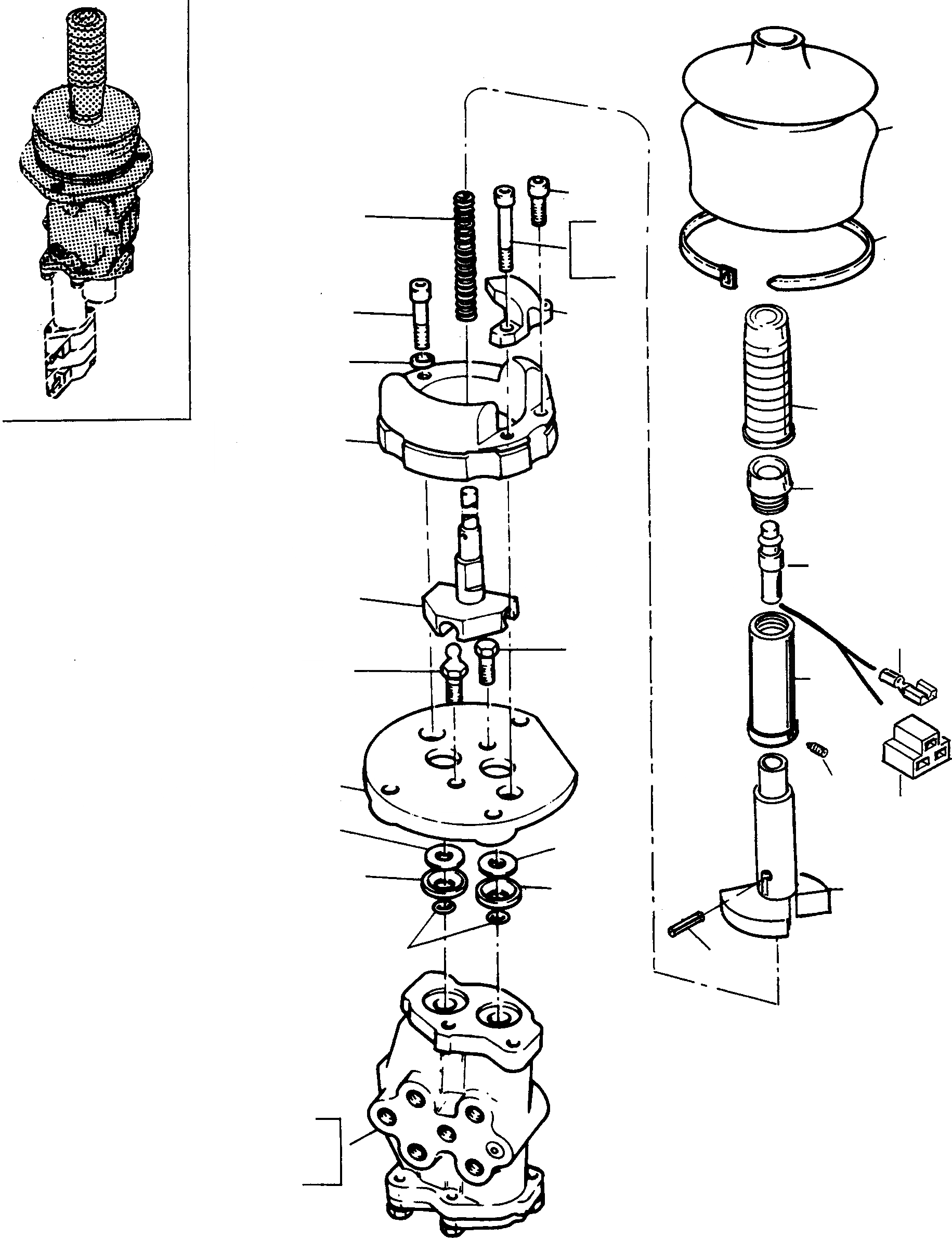 Схема запчастей Komatsu 77C - УДАЛЕНН. УПРАВЛЯЮЩ. КЛАПАН, WAYS УПРАВЛЯЮЩ. КЛАПАН, ДЛЯ A.L.S. ГИДРАВЛИКА