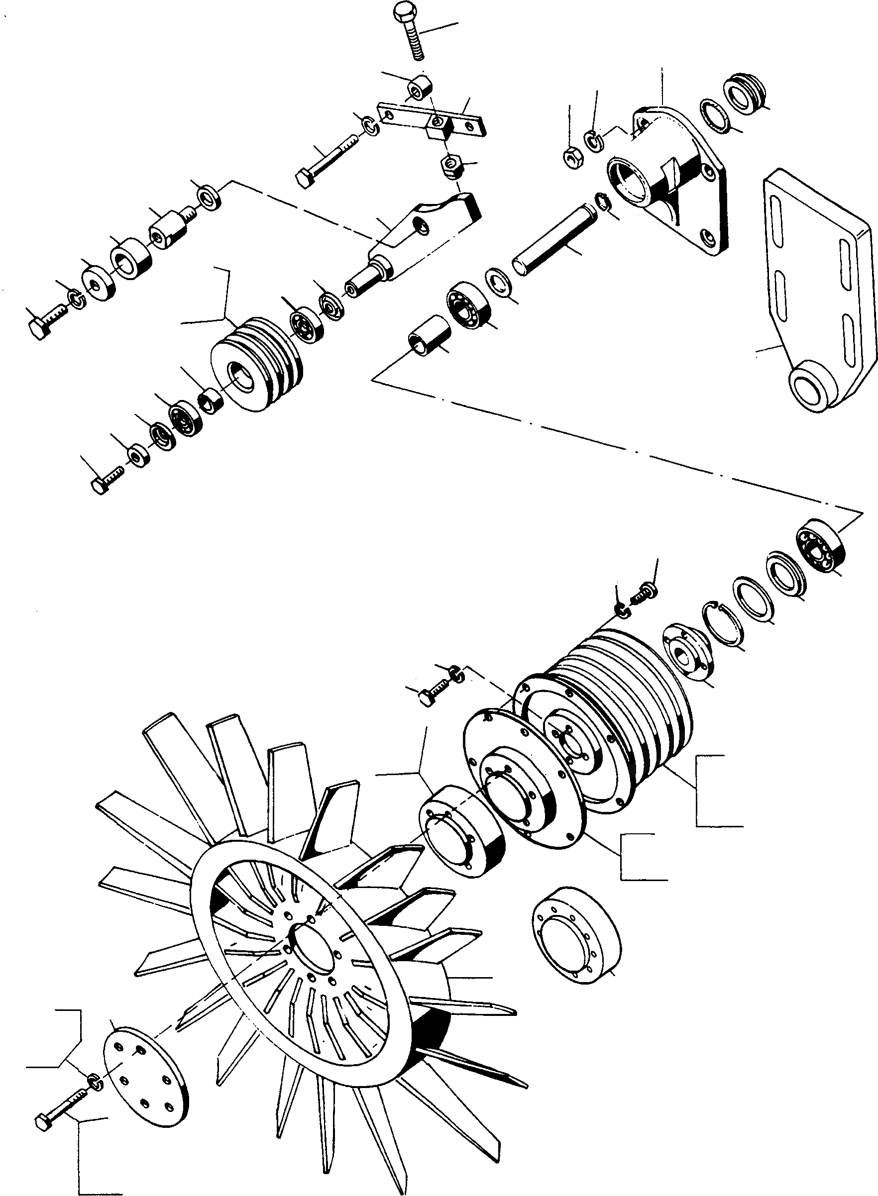 Схема запчастей Komatsu 77C - ВЕНТИЛЯТОР, НАТЯЖИТЕЛЬ РЕМНЯ, HANOMAG- ДВИГАТЕЛЬ ДВИГАТЕЛЬ, АКСЕССУАРЫ И ЭЛЕКТРИЧ. СИСТЕМА