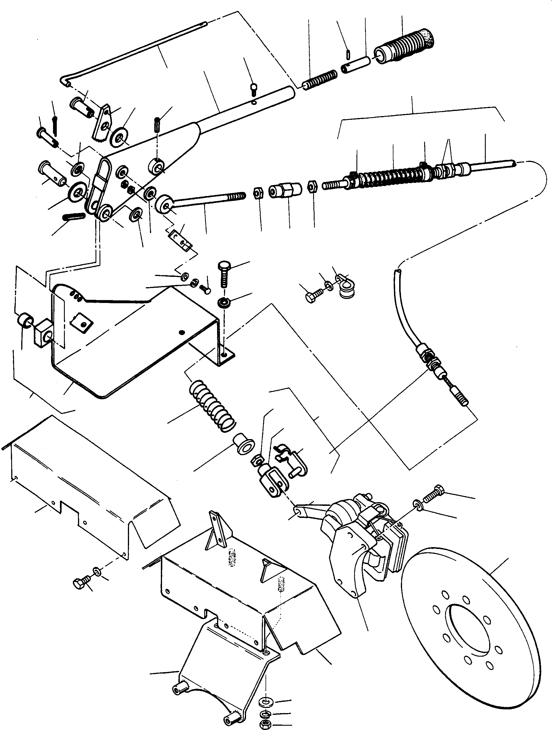 Схема запчастей Komatsu 77C - HAND ТОРМОЗ. И OPERATING ASSEMBLY, DISC ТОРМОЗ. СИСТЕМАУПРАВЛЕНИЯ ПОВОРОТОМ, ПЕРЕДНИЙ МОСТ, ТОРМОЗ. СИСТЕМА