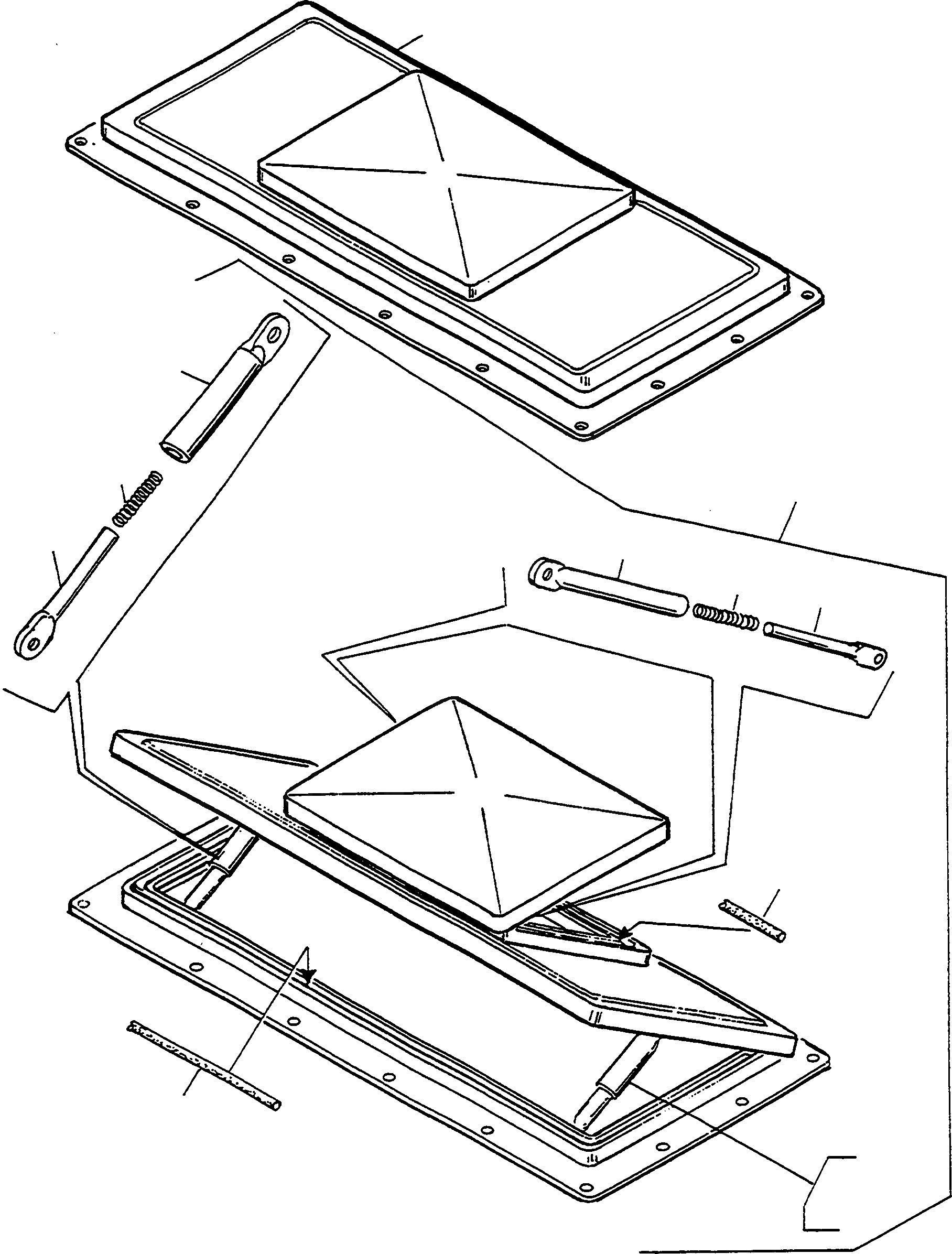 Схема запчастей Komatsu 77C - ВЕНТИЛЯТОРILATION ШАССИ И SUPERSTRUCTURE