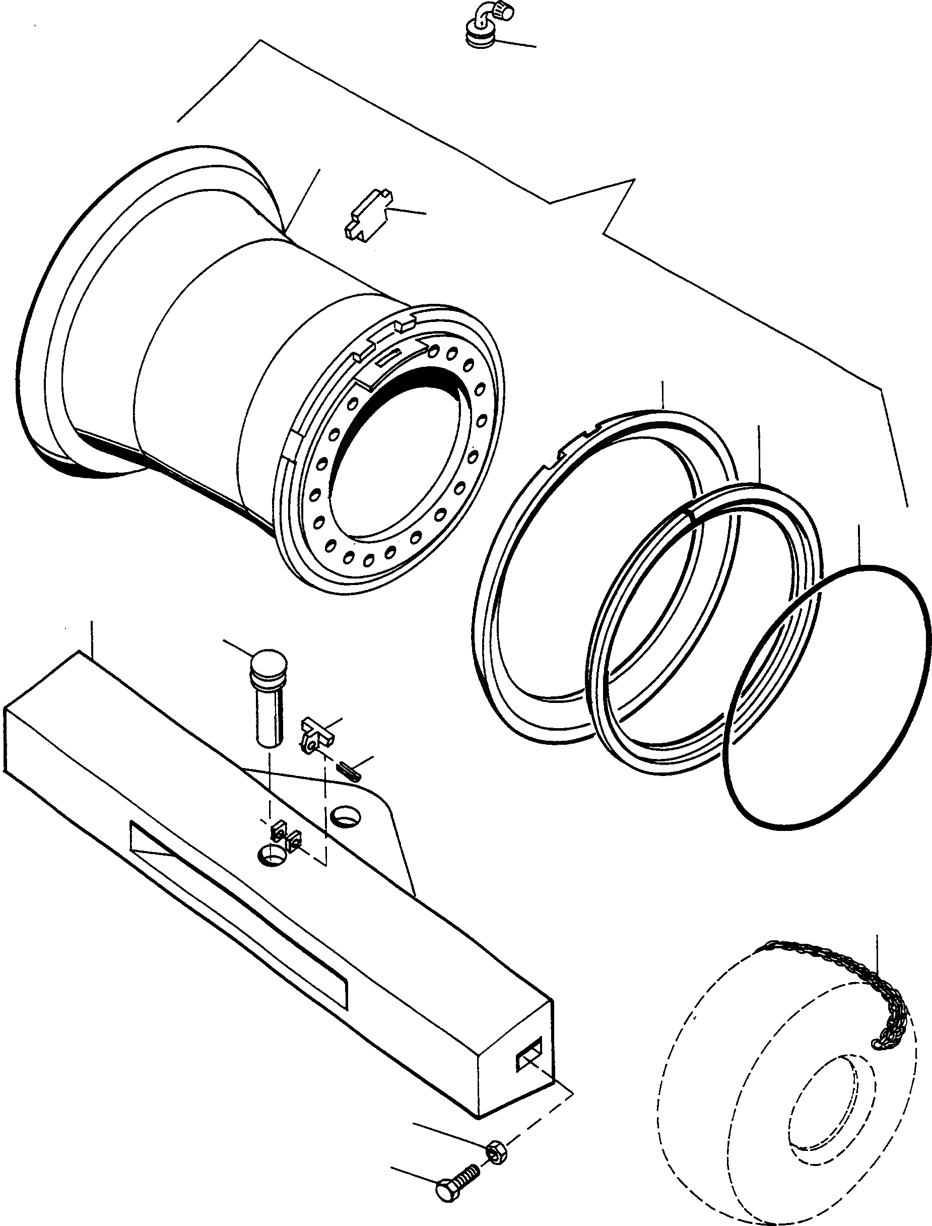 Схема запчастей Komatsu 77C - DISC КОЛЕСА ТРАНСМИССИЯ И ЗАДН. МОСТ