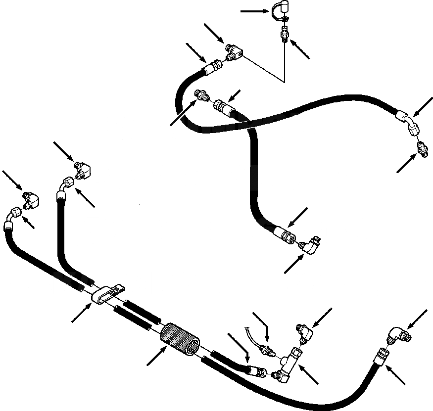 Схема запчастей Komatsu D32E-1 - ПРИВОД TRAIN ТРУБЫ CONVERTER ЛИНИИ ПРИВОД TRAIN