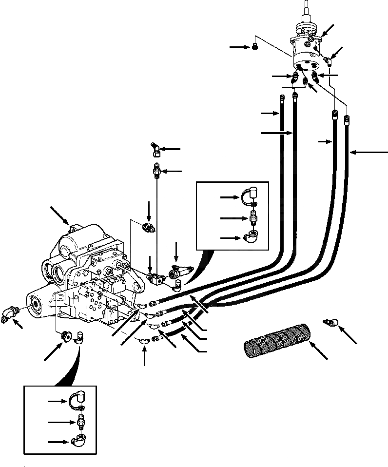 Схема запчастей Komatsu D32E-1 - ТРАНСМИССИЯ COMPLETE ТРАНСМИССИЯ ПРИВОД TRAIN