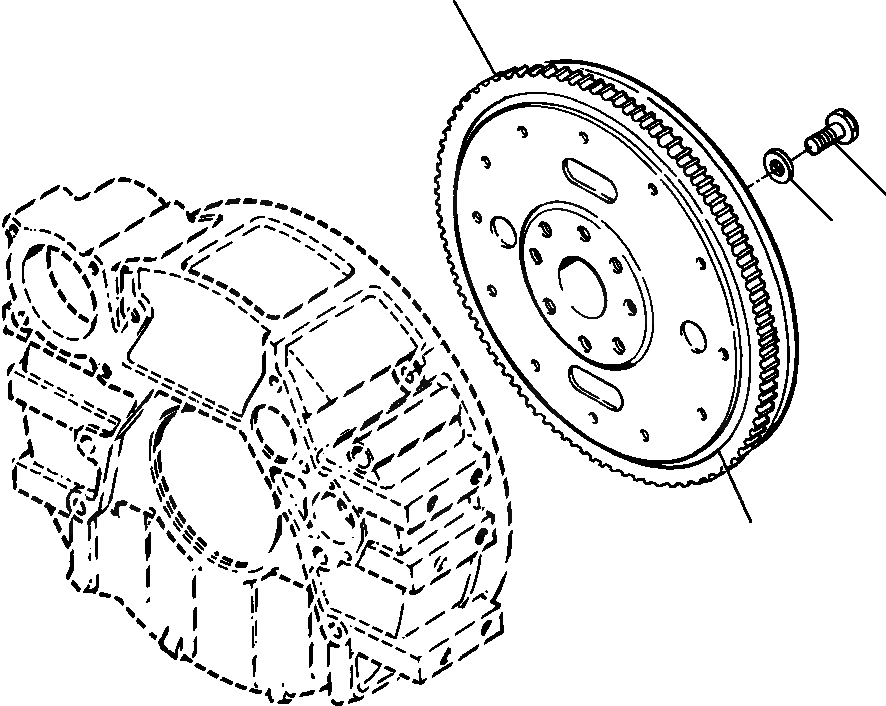 Схема запчастей Komatsu D32E-1 - МАХОВИК POWER