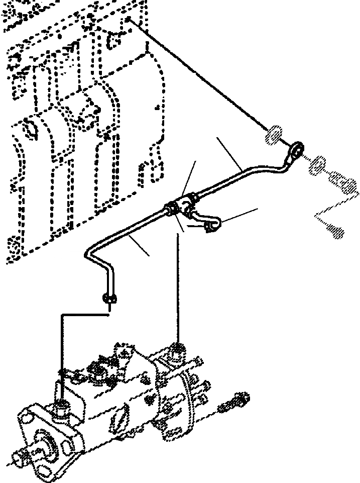 Схема запчастей Komatsu D32E-1 - ТОПЛИВН. ФИЛЬТР. ТРУБЫ POWER