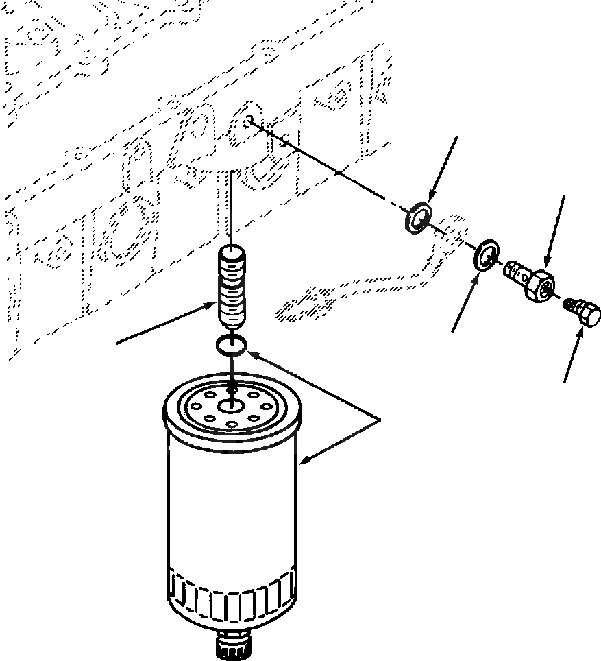 Схема запчастей Komatsu D32E-1 - ТОПЛИВН. ФИЛЬТР. POWER