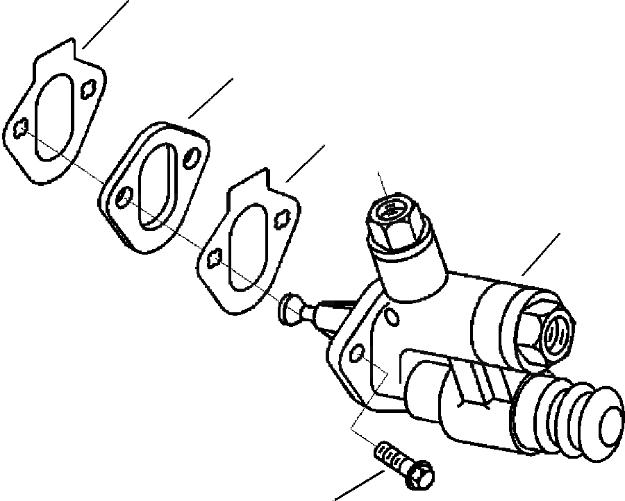 Схема запчастей Komatsu D32E-1A - FIG. A-AA НАСОС ПОДКАЧКИ ТОПЛИВА ДВИГАТЕЛЬ