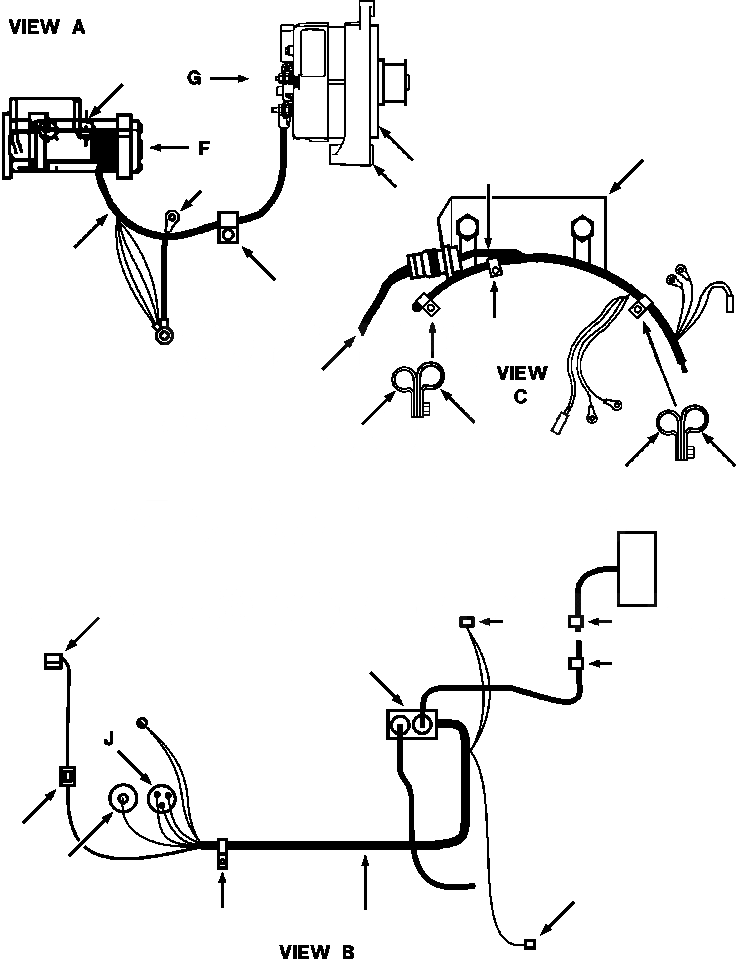 Схема запчастей Komatsu D32E-1A - FIG. E-A ГЕНЕРАТОР И ОСНОВН. WIRE Э/ПРОВОДКА ЭЛЕКТРИКА