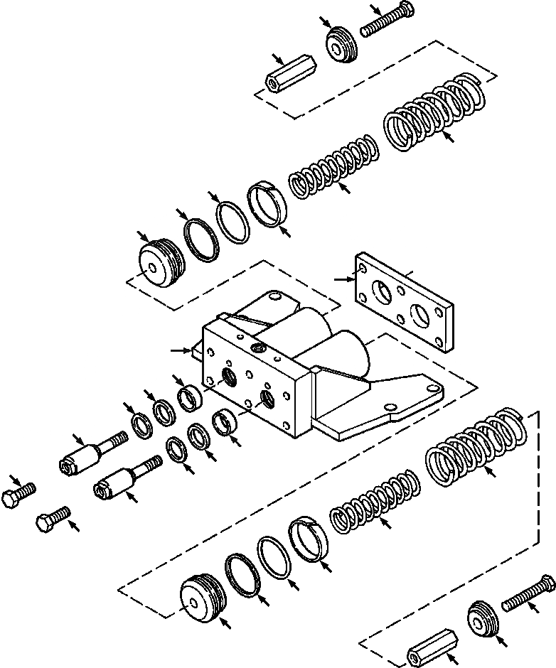 Схема запчастей Komatsu D32E-1A - FIG. F-A7 ТОРМОЗН. ЦИЛИНДР СИЛОВАЯ ПЕРЕДАЧА И КОНЕЧНАЯ ПЕРЕДАЧА