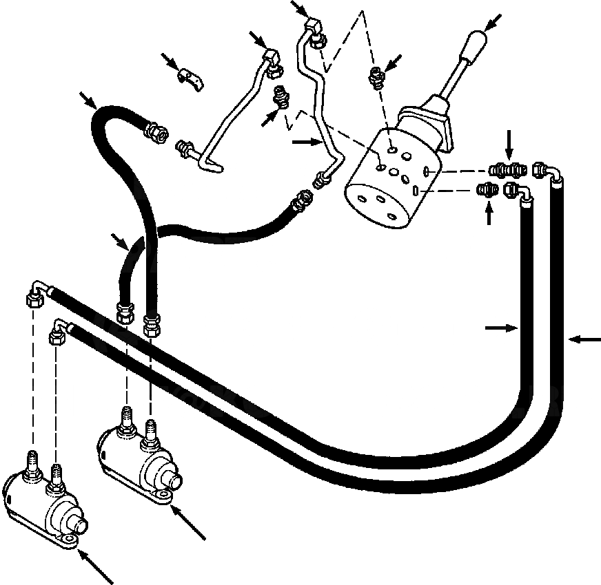 Схема запчастей Komatsu D32E-1A - FIG. F-A ПРИВОД TRAIN ТРУБЫ - КАБИНА ROPS - ЛИНИЯ КЛАПАНА РУЛ. УПР-ЯS СИЛОВАЯ ПЕРЕДАЧА И КОНЕЧНАЯ ПЕРЕДАЧА