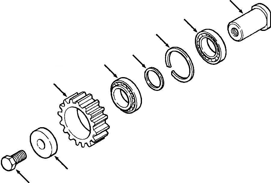 Схема запчастей Komatsu D32E-1A - FIG. F-A ТРАНСМИССИЯ - РЕВЕРС ПРОМЕЖУТОЧНАЯ ШЕСТЕРНЯ СИЛОВАЯ ПЕРЕДАЧА И КОНЕЧНАЯ ПЕРЕДАЧА