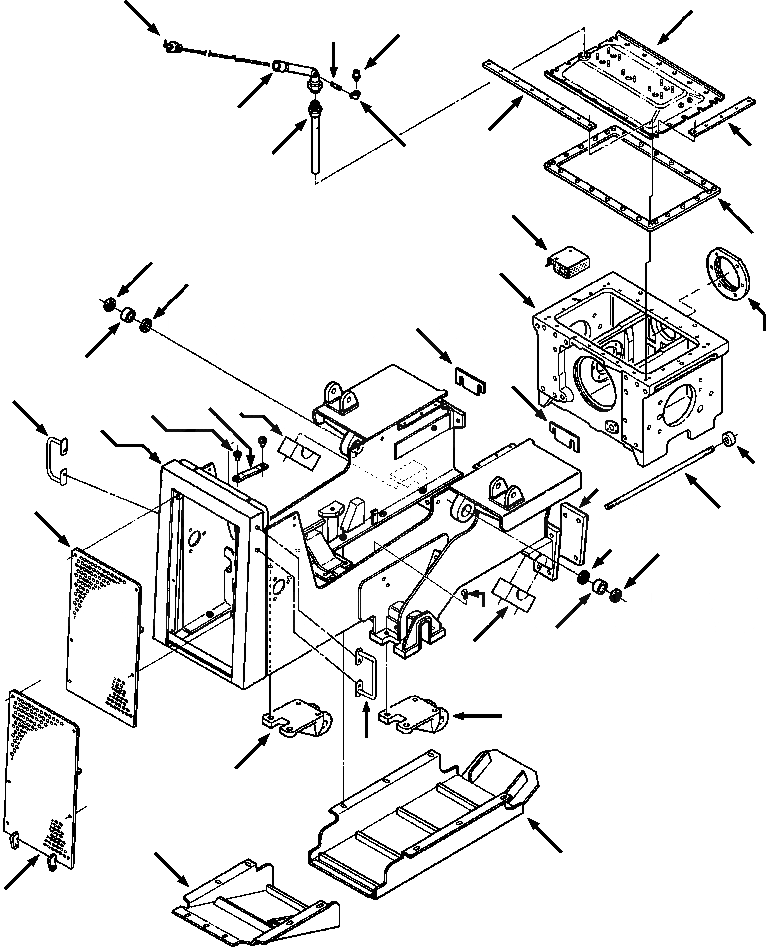 Схема запчастей Komatsu D32E-1A - FIG. J-A РАМА И СОЕДИН-ЕS - DE-A ОСНОВНАЯ РАМА И ЕЕ ЧАСТИ