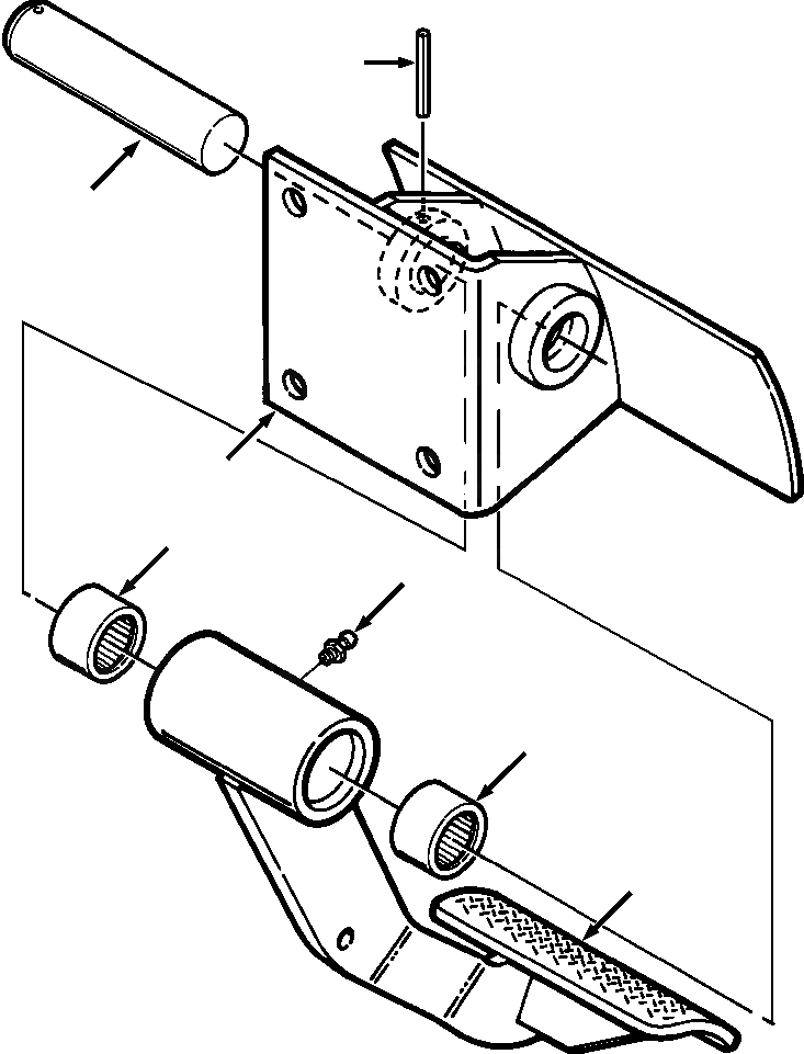 Схема запчастей Komatsu D32E-1A - FIG. K-A ВТОР.ARY ПЕДАЛЬ ТОРМОЗА И КОРПУС КАБИНА ОПЕРАТОРА И СИСТЕМА УПРАВЛЕНИЯ
