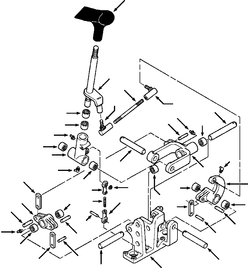 Схема запчастей Komatsu D32E-1A - FIG. K-7A УПРАВЛ-Е КОРПУС И РУКОЯТЬ КАБИНА ОПЕРАТОРА И СИСТЕМА УПРАВЛЕНИЯ