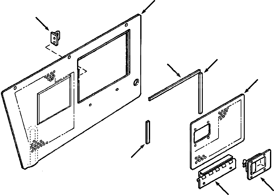 Схема запчастей Komatsu D32E-1A - FIG. M-A ЛЕВ. ДВИГАТЕЛЬ ДВЕРЬ ЧАСТИ КОРПУСА