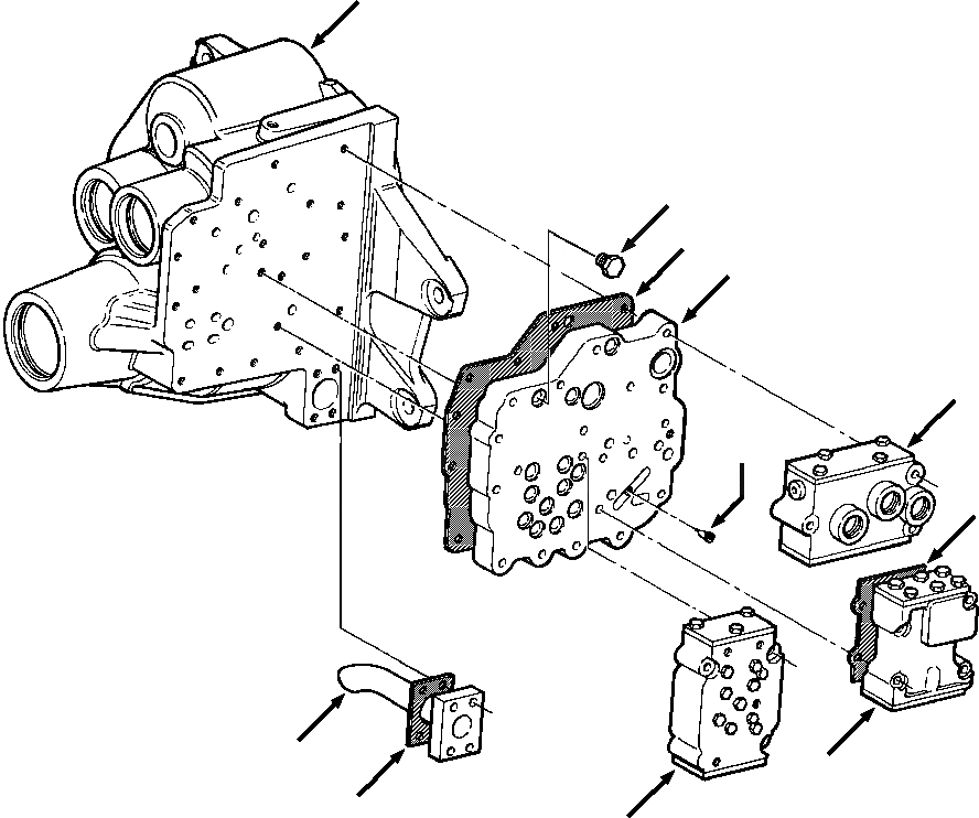 Схема запчастей Komatsu D32E-1 - ТРАНСМИССИЯ ТРАНСМИССИЯ С КЛАПАНОМS ПРИВОД TRAIN