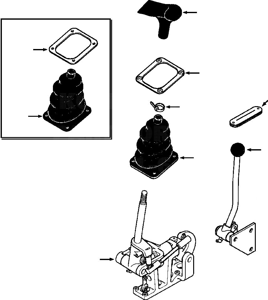 Схема запчастей Komatsu D32E-1 - ОБОРУД-Е КЛАПАН УПРАВЛ-ЕS FOUR СЕКЦ. КЛАПАН ГИДРАВЛS