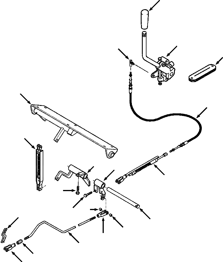 Схема запчастей Komatsu D32E-1 - УПРАВЛ-Е ДВИГАТЕЛЕМS POWER - DE-