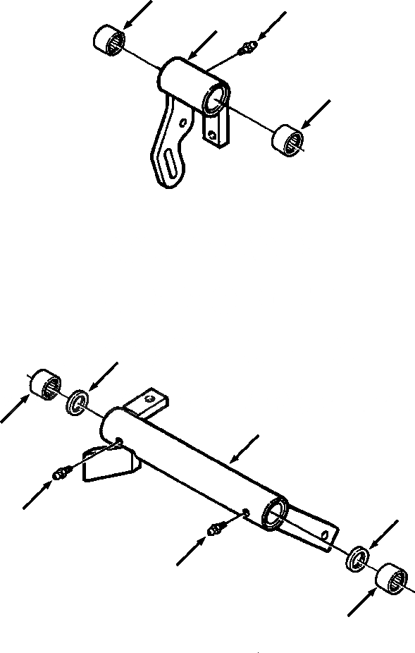 Схема запчастей Komatsu D32E-1 - THROTTLE СОЕДИНИТЕЛЬН. ЗВЕНОS POWER - DE-