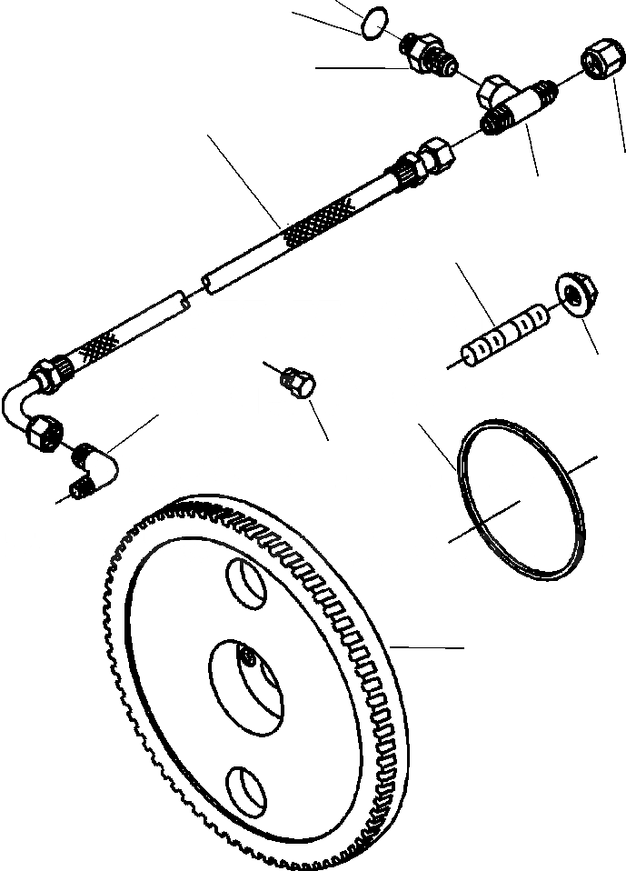 Схема запчастей Komatsu D32E-1 - ТОПЛИВН. НАСОС СОЕДИНЕНИЕ POWER - DE-