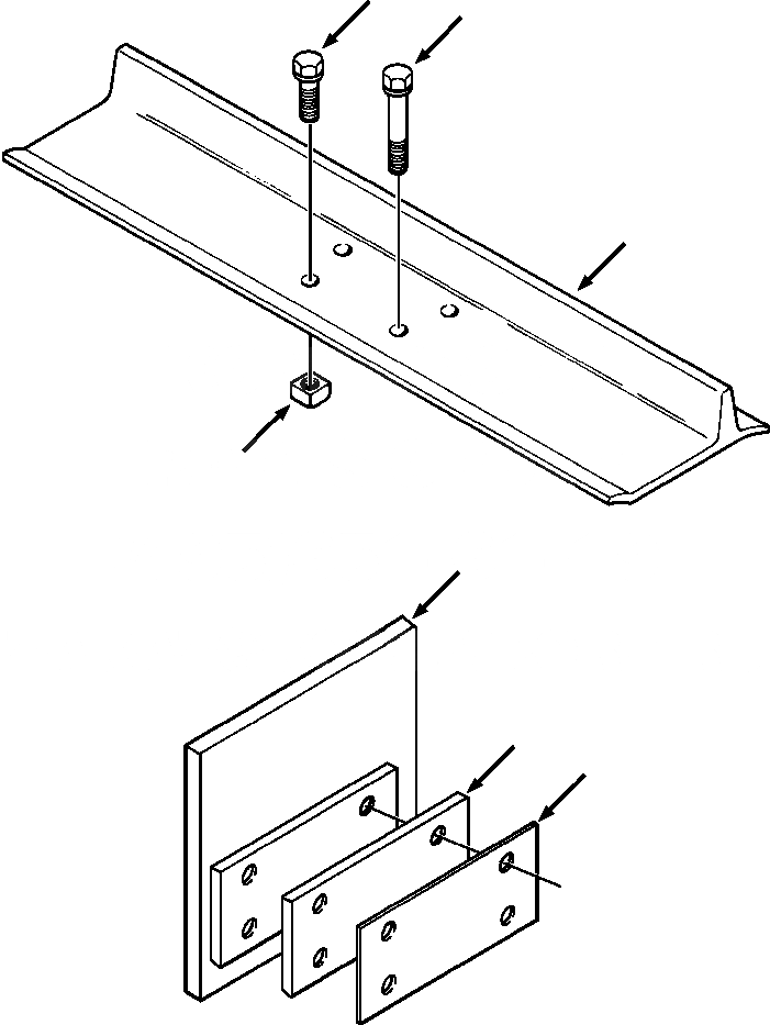 Схема запчастей Komatsu D32E-1 - 7IN ГУСЕНИЦЫS DE- КОЛЕСА И TRACTION