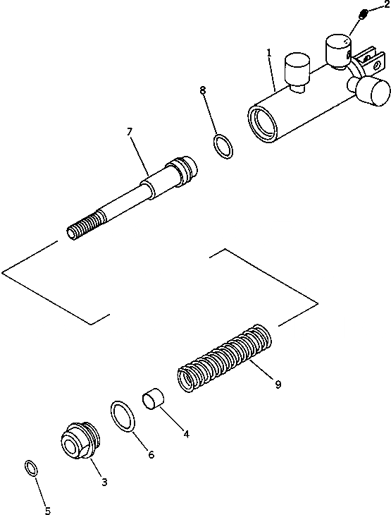Схема запчастей Komatsu D37P-5A - РУЛЕВ. УПРАВЛЕНИЕ ТОРМОЗН. ЦИЛИНДР СИЛОВАЯ ПЕРЕДАЧА И КОНЕЧНАЯ ПЕРЕДАЧА