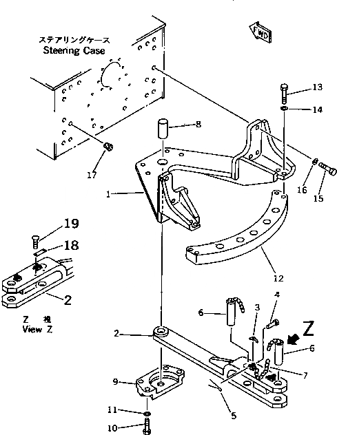 Схема запчастей Komatsu D37P-5A - ПОВОРОТН. СЦЕПНОЕ УСТРОЙСТВО (REGULATION OF EC INCLUSION)(№-) РАБОЧЕЕ ОБОРУДОВАНИЕ