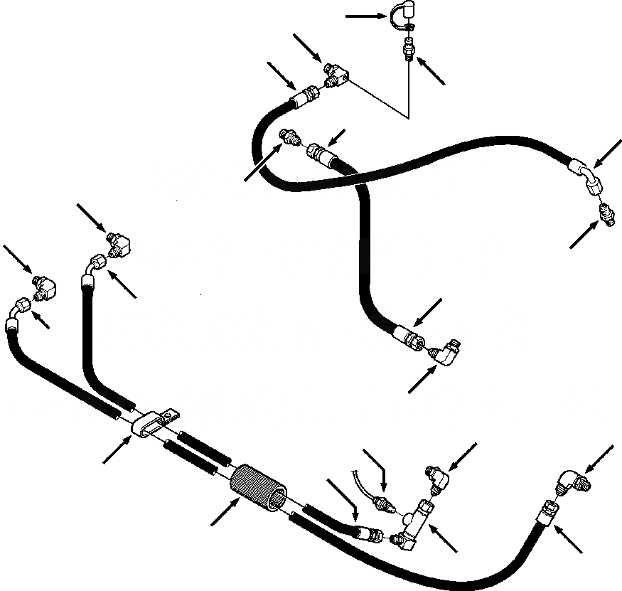 Схема запчастей Komatsu D38E-1 - ПРИВОД TRAIN ТРУБЫ CONVERTER ЛИНИИ ПРИВОД TRAIN