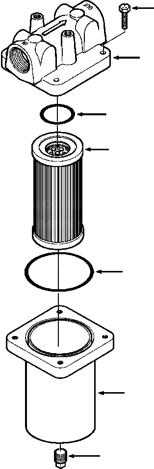 Схема запчастей Komatsu D38E-1 - ВСАСЫВ. ФИЛЬТР ПРИВОД TRAIN