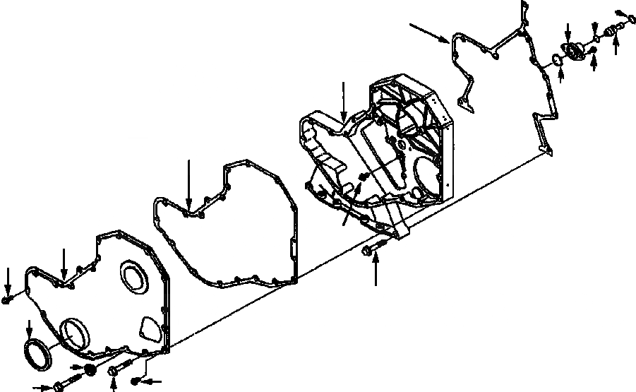 Схема запчастей Komatsu D38E-1 - ПЕРЕДН. ПРИВОД COVER POWER