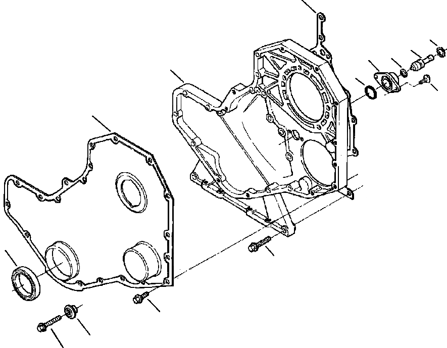 Схема запчастей Komatsu D38E-1A - FIG. A9-AA ПЕРЕДН. ПРИВОД COVER ДВИГАТЕЛЬ