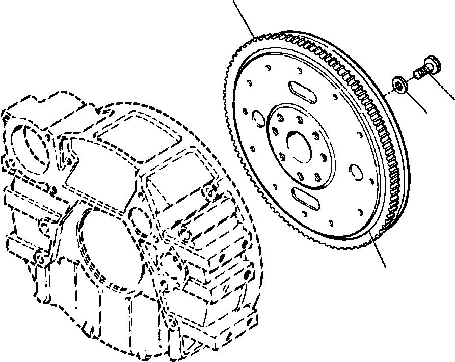Схема запчастей Komatsu D38E-1A - FIG. A8-AA МАХОВИК ДВИГАТЕЛЬ