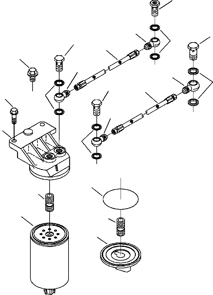 Схема запчастей Komatsu D38E-1A - FIG. A9-AA ТОПЛИВН. ФИЛЬТР. ДВИГАТЕЛЬ