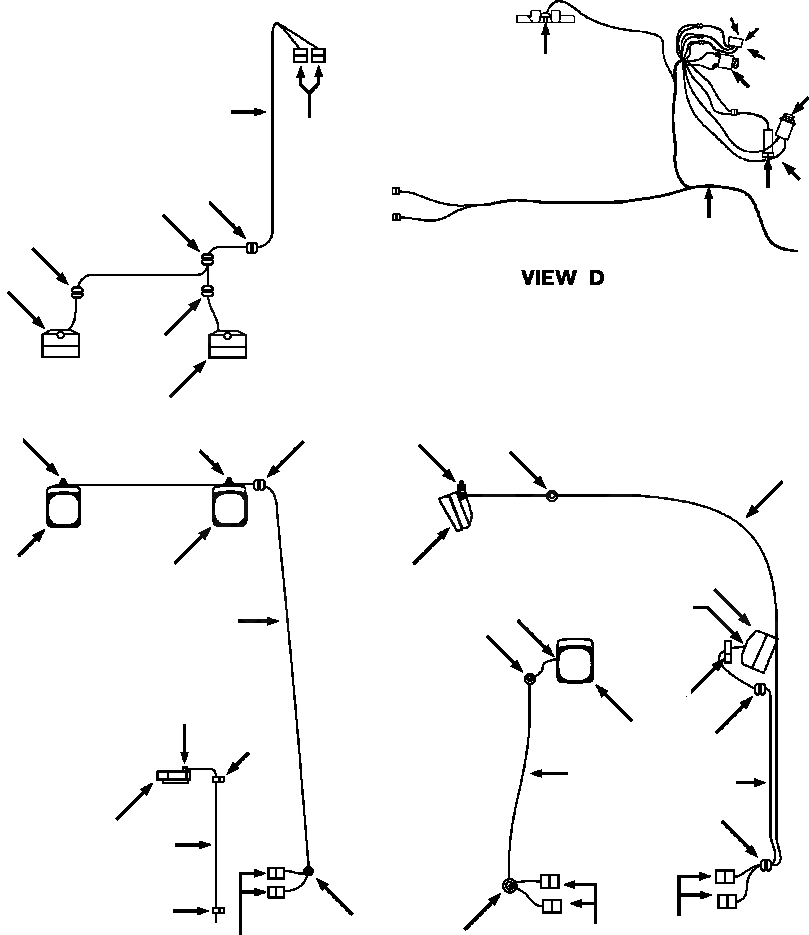 Схема запчастей Komatsu D38E-1A - FIG. E-A ЭЛЕКТР. ЭЛЕКТРОПРОВОДКА - С СИСТЕМОЙ ROPS ЭЛЕКТРИКА