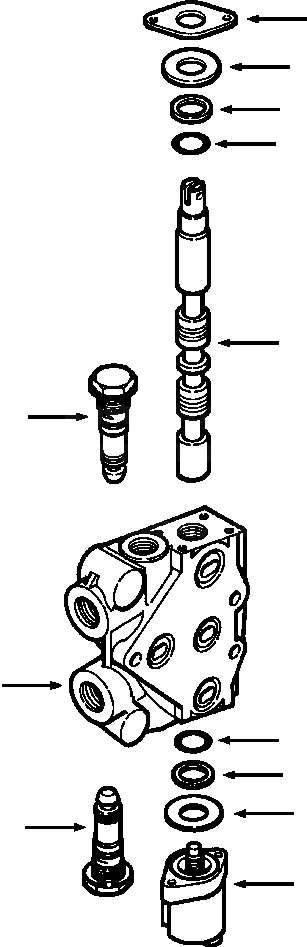 Схема запчастей Komatsu D38E-1A - FIG. H-A ПЕРЕКОС. ОТВАЛА SECTION ГИДРАВЛИКА