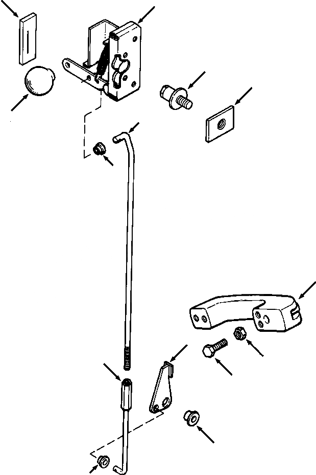 Схема запчастей Komatsu D38E-1A - FIG. K-A КАБИНА ROPS - ЛЕВ. ENTRY ДВЕРЬ МЕХАНИЗМ КАБИНА ОПЕРАТОРА И СИСТЕМА УПРАВЛЕНИЯ