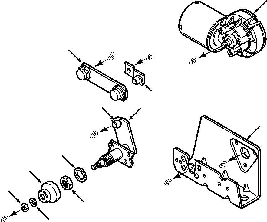 Схема запчастей Komatsu D38E-1A - FIG. K-A КАБИНА ROPS - ЗАДН. ДВОРНИКИ МОТОР КАБИНА ОПЕРАТОРА И СИСТЕМА УПРАВЛЕНИЯ
