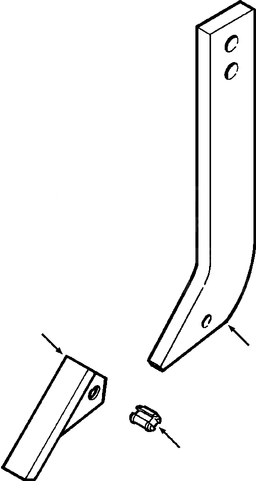 Схема запчастей Komatsu D38E-1A - FIG. T-A РЫХЛИТЕЛЬ SHANK РАБОЧЕЕ ОБОРУДОВАНИЕ