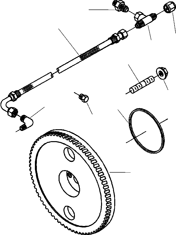 Схема запчастей Komatsu D38E-1 - ТОПЛИВН. НАСОС СОЕДИНЕНИЕ POWER