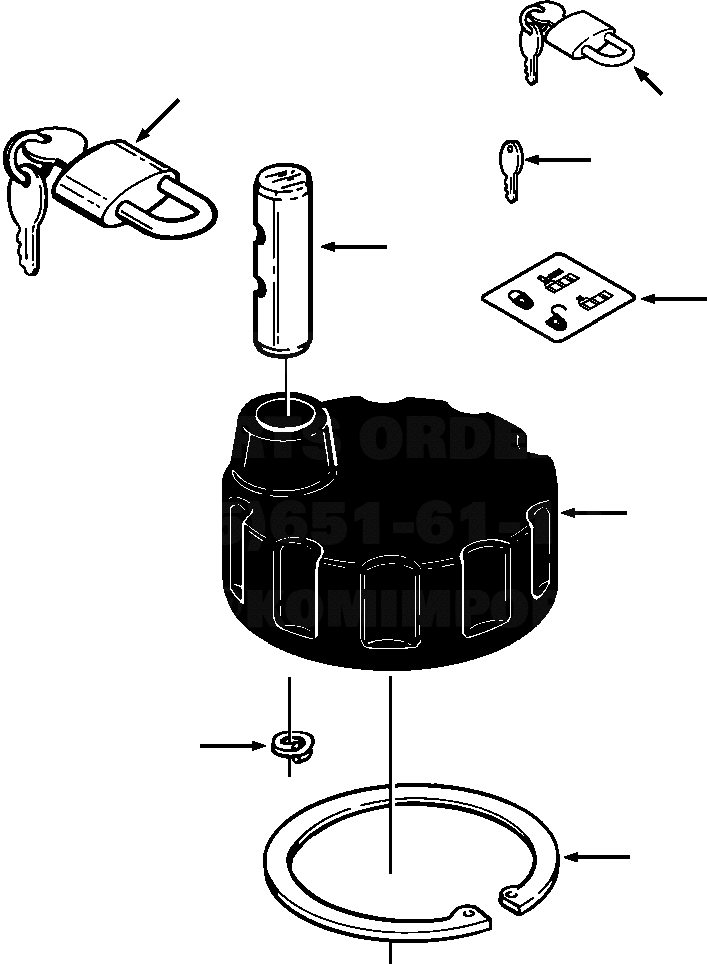 Схема запчастей Komatsu D39E-1 - ANTI-АНТИВАНДАЛЬН. РАЗНОЕ