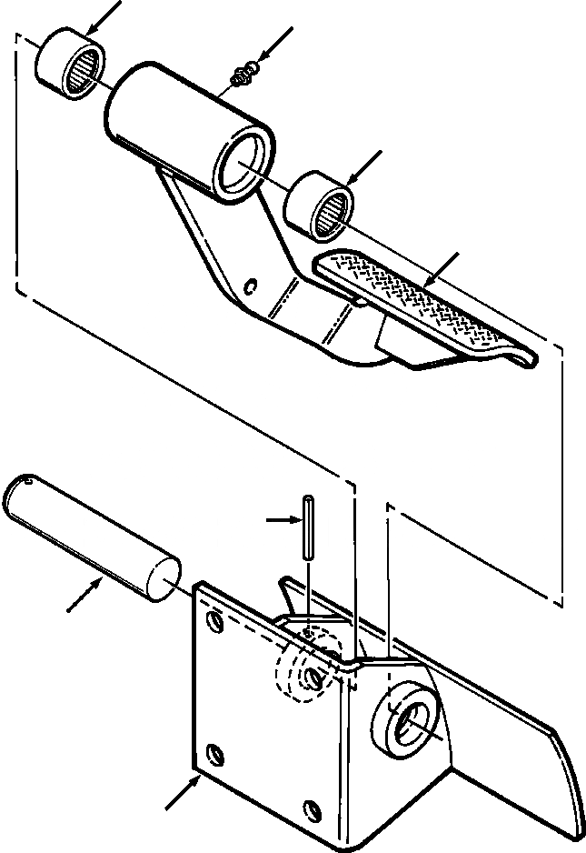 Схема запчастей Komatsu D39E-1 - ВТОР.ARY ПЕДАЛЬ ТОРМОЗА И КОРПУС ТОРМОЗ.S