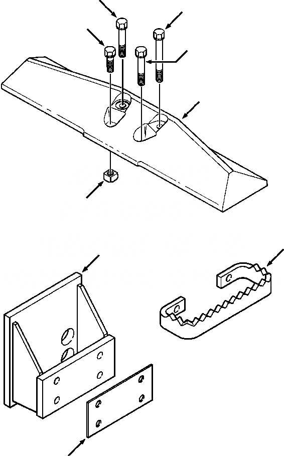 Схема запчастей Komatsu D39E-1 - IN БОЛОТН. SHOES НИЗ. GROUND PRESSURE КОЛЕСА И TRACTION