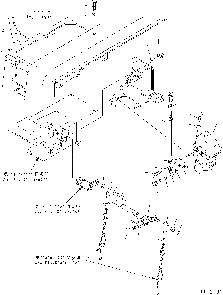 Схема запчастей Komatsu D41A-6 - ОСНОВН. КОНСТРУКЦИЯ (РУЛЕВ. УПРАВЛЕНИЕ УПРАВЛ-Е КРЕПЛЕНИЕ) КАБИНА ОПЕРАТОРА И СИСТЕМА УПРАВЛЕНИЯ