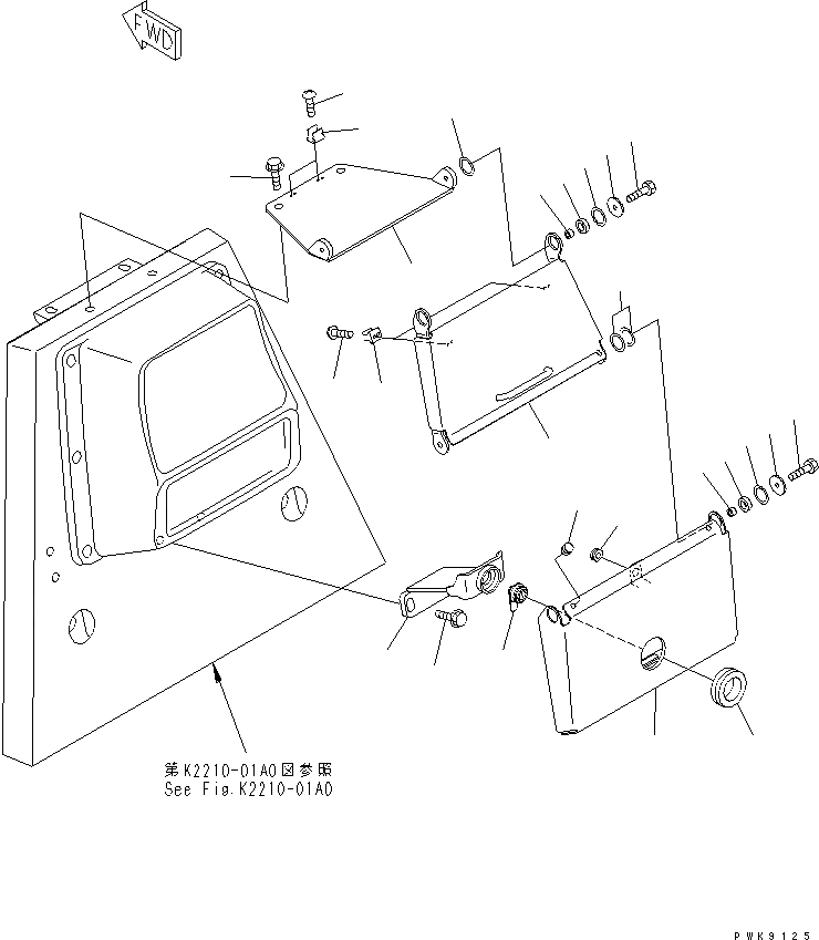 Схема запчастей Komatsu D41E-6 - ЗАЩИТА ОТ ВАНДАЛИЗМА (ПАНЕЛЬ) РАЗНОЕ